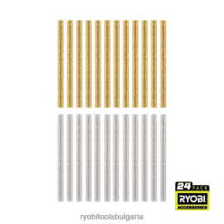 аксесоари бг RYOBI 24 бр. мини блестящи лепилни пръчици 6HNVZ2740