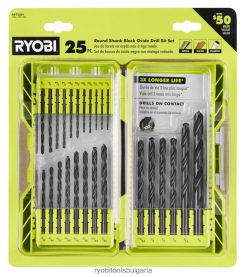 аксесоари бг RYOBI 25 бр. комплект свредла от черен оксид с кръгла дръжка 6HNVZ2783