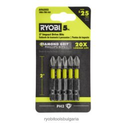 аксесоари бг RYOBI 5 бр. 2 ударни накрайника с диамантено зърно 6HNVZ2823