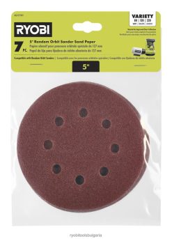 аксесоари бг RYOBI 7 бр. 5 орбитална шлайфмашина шкурка 6HNVZ2767