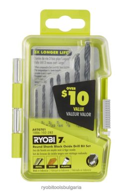 аксесоари бг RYOBI 7 бр. комплект свредла от черен оксид с кръгла дръжка 6HNVZ2787