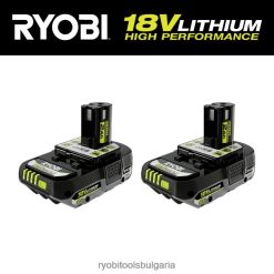 батерии и зарядни устройства бг RYOBI 18v one+ 2ah литиева високопроизводителна батерия (опаковка от 2) 6HNVZ2684