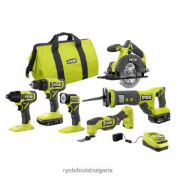 електрически инструменти бг RYOBI 18v един+комбиниран комплект с 6 инструмента 6HNVZ2857