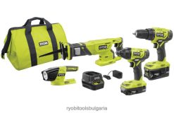 електрически инструменти бг RYOBI 18v един+комбиниран комплект с 4 инструмента 6HNVZ2865
