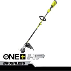 на открито бг RYOBI 18v one+ hp безчетков комплект тример с 15 струни 6HNVZ2281