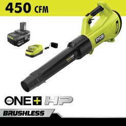 на открито бг RYOBI 18v one+ hp безчеткова серия шепот 450 cfm комплект вентилатор 6HNVZ2310