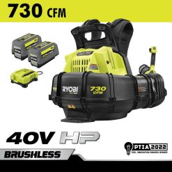 на открито бг RYOBI 40v к.с. комплект безчеткови шепот серия 730 cfm комплект вентилатор за раница 6HNVZ2301