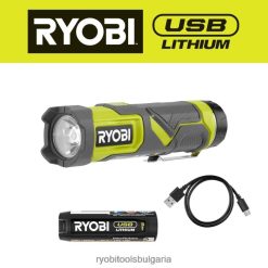осветление начин на живот и отдих бг RYOBI usb литиево компактно led фенерче комплект 6HNVZ2504