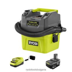 почистване бг RYOBI 18v един + 1 галон комплект за мокро/сухо вакуумиране 6HNVZ2585